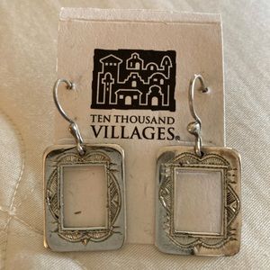 Silver earrings